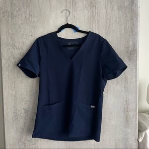 FIGS True Navy Casma Scrub Top